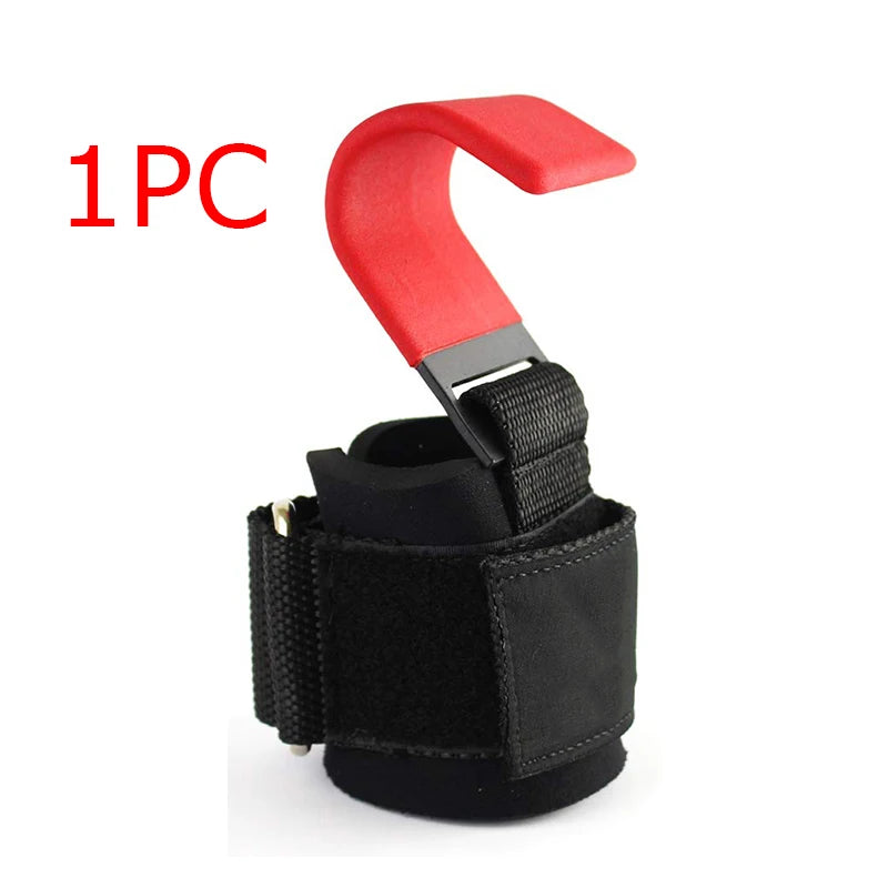 Weight Lifting Hook Grips with Wrist Wraps - Professional Hand-Bar Straps for Gym Fitness and Power Lifting