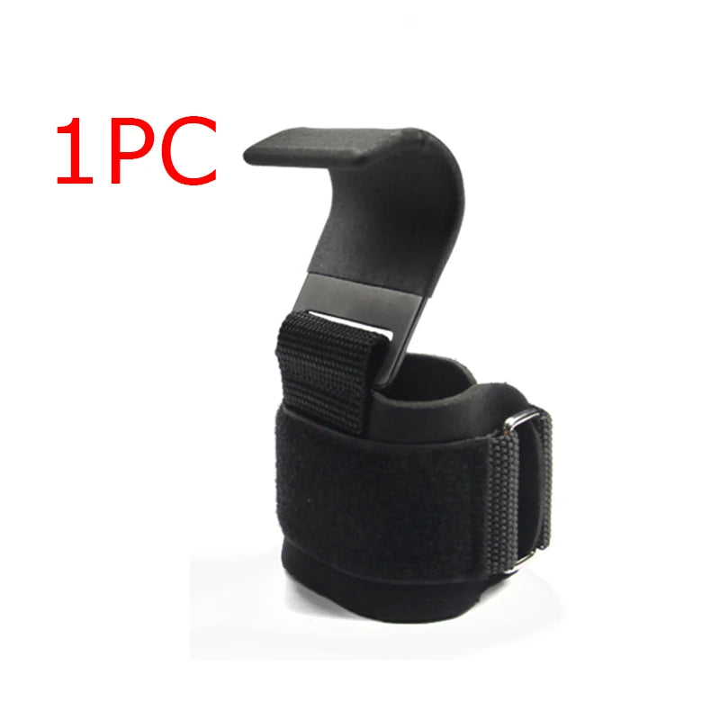 Weight Lifting Hook Grips with Wrist Wraps - Professional Hand-Bar Straps for Gym Fitness and Power Lifting