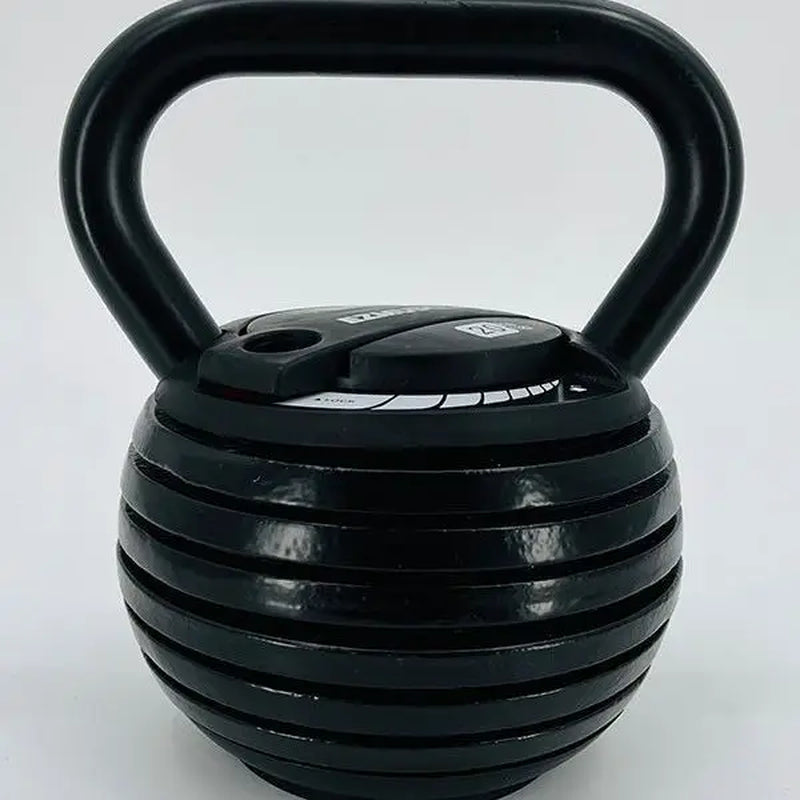 Adjustable Cast Iron Kettlebell Weight Set for Home Strength Training, 20 to 40 lbs