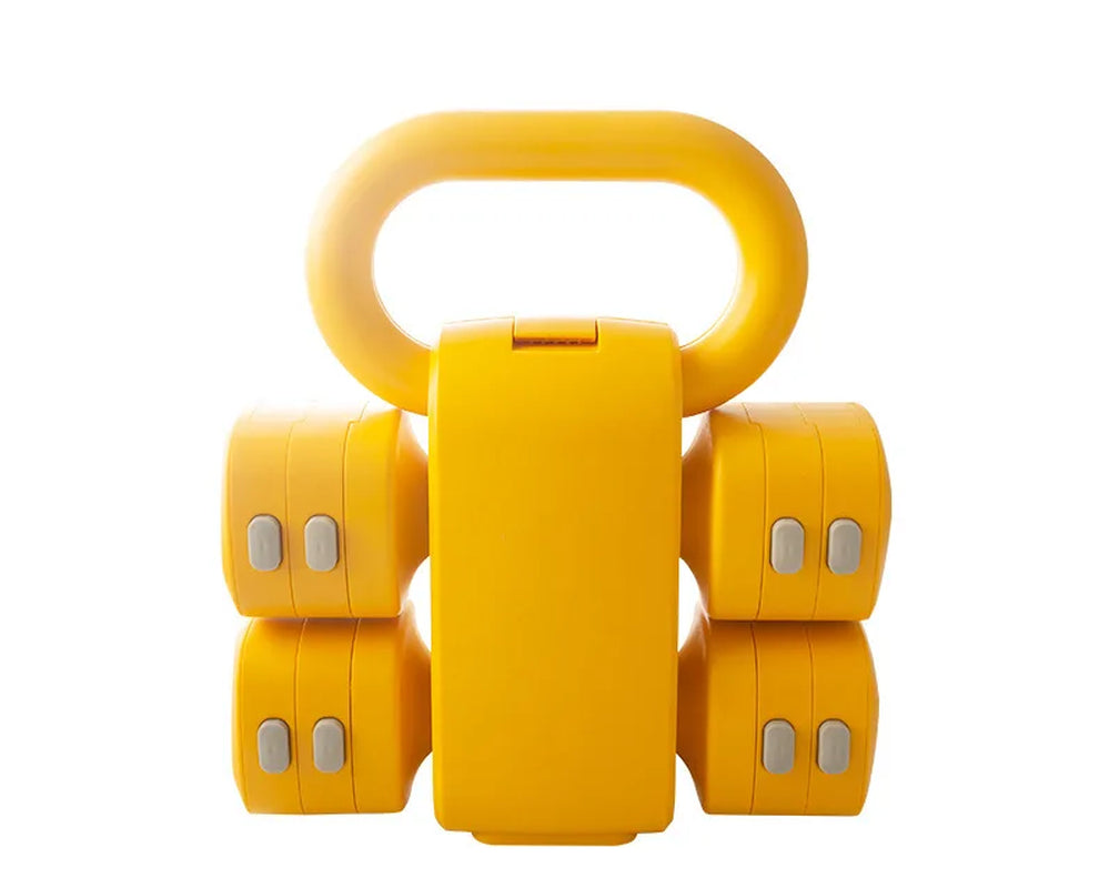 Adjustable Multi-Functional Rubber Dumbbells for Home Fitness Training for Men and Women