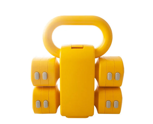 Adjustable Multi-Functional Rubber Dumbbells for Home Fitness Training for Men and Women