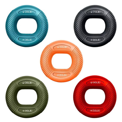 Silicone Finger Strengthening Ring - Hand Muscle Trainer and Wrist Exercise Device