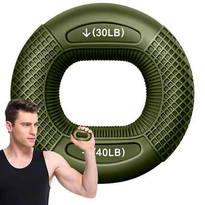 Silicone Finger Strengthening Ring - Hand Muscle Trainer and Wrist Exercise Device