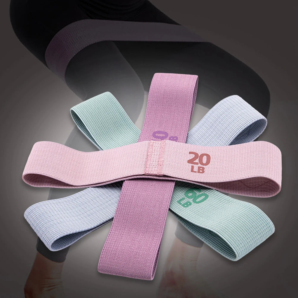 Premium Anti-Slip Elastic Workout Bands for Squats and Glute Training - Portable Yoga and Gym Equipment
