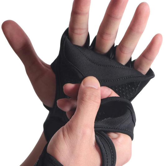 2-Piece Training Sport Gloves for Weightlifting and Fitness Protection