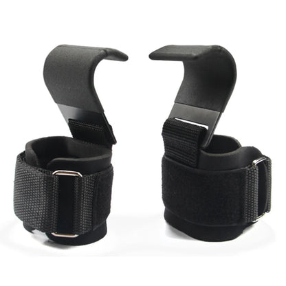 Weight Lifting Hook Grips with Wrist Wraps - Professional Hand-Bar Straps for Gym Fitness and Power Lifting