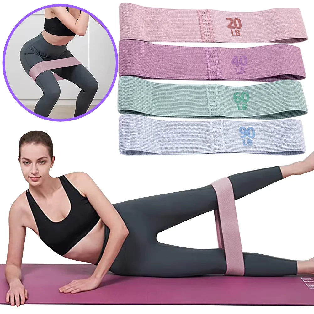 Premium Anti-Slip Elastic Workout Bands for Squats and Glute Training - Portable Yoga and Gym Equipment