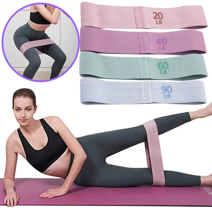 Premium Anti-Slip Elastic Workout Bands for Squats and Glute Training - Portable Yoga and Gym Equipment