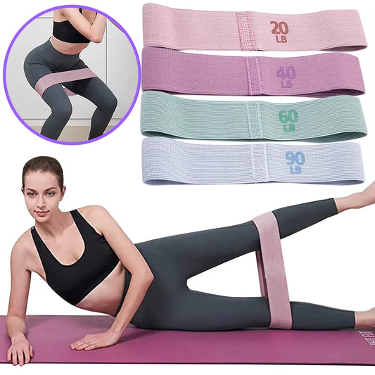 Premium Anti-Slip Elastic Workout Bands for Squats and Glute Training - Portable Yoga and Gym Equipment