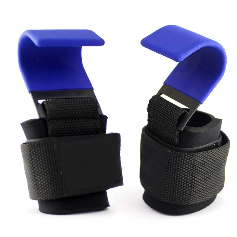 Weight Lifting Hook Grips with Wrist Wraps - Professional Hand-Bar Straps for Gym Fitness and Power Lifting