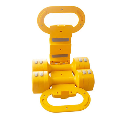 Adjustable Multi-Functional Rubber Dumbbells for Home Fitness Training for Men and Women
