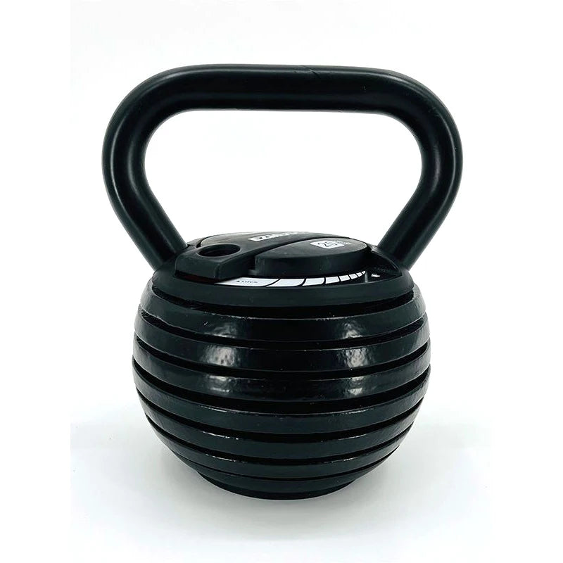 Adjustable Cast Iron Kettlebell Weight Set for Home Strength Training, 20 to 40 lbs