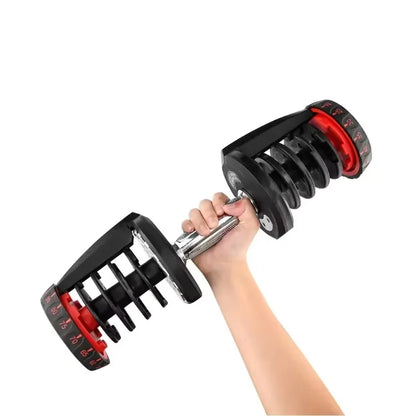 Adjustable Dumbbell Set (24-90 lbs) for Home Gym - Aluminum Weights with 1-Week Delivery