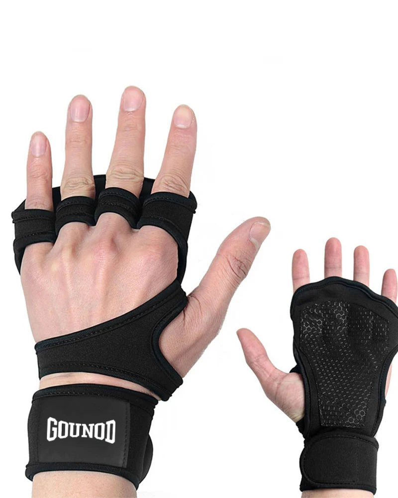 2-Piece Training Sport Gloves for Weightlifting and Fitness Protection