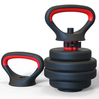Adjustable Kettlebell Handle for Weight Plates – Versatile Arm Strength and Core Fitness Training for Home Gym Use for Men and Women