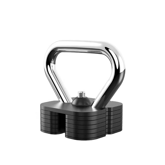 Adjustable Stainless Steel Kettlebell for Home and Commercial Gym Use - Rapid Adjustment for Bodybuilding Workouts