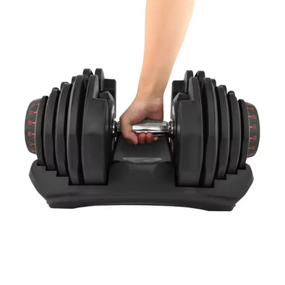 Adjustable Dumbbell Set (24-90 lbs) for Home Gym - Aluminum Weights with 1-Week Delivery